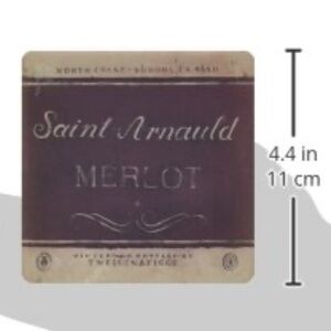 Saint Arnauld Merlot Coaster-set of 4